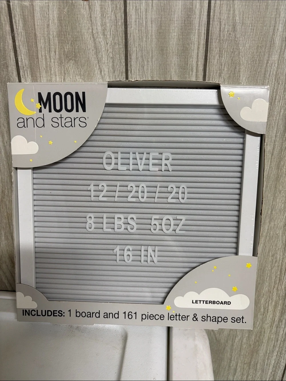 Gray Letterboard - Gray with White Letters